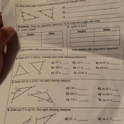 Unit 4 test congruent triangles answer key