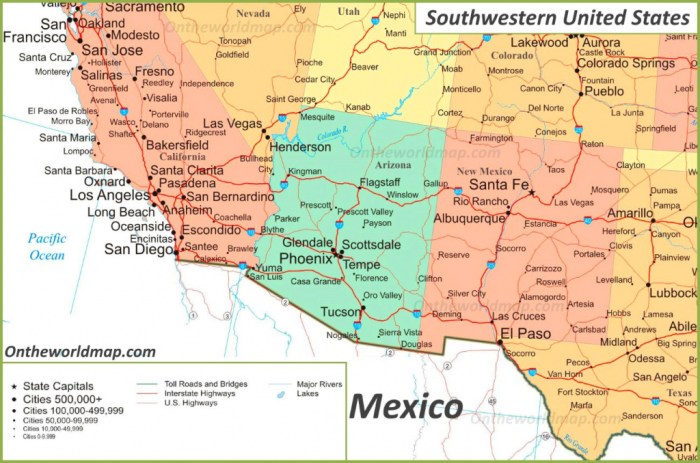 States united southwestern southwest map wikipedia