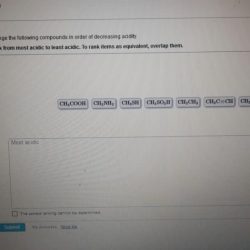 Acidity decreasing order rank following correct structures constants analogous table use may chemistry drag reasoning each box guide item answers